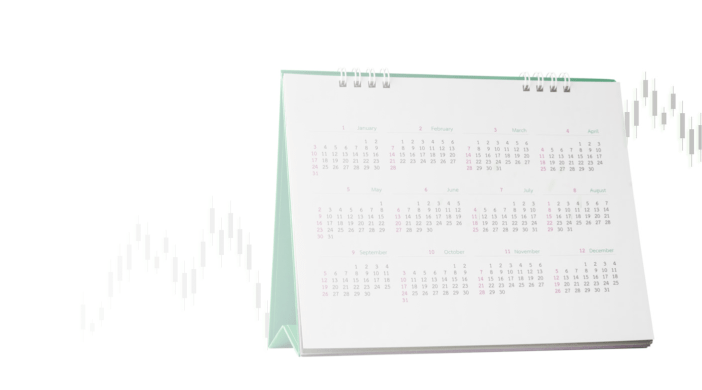 Calendar with graph
